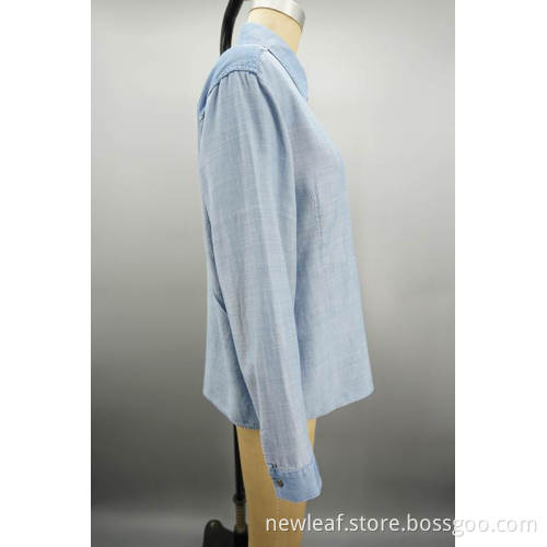Langarmes Ladies Jeanshemd